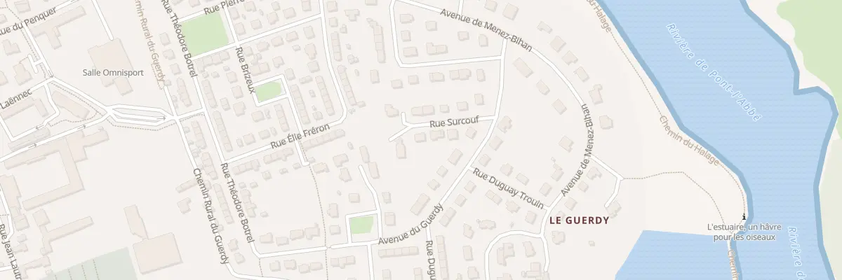 Plan du 5 Rue Surcouf à Pont-l’Abbé