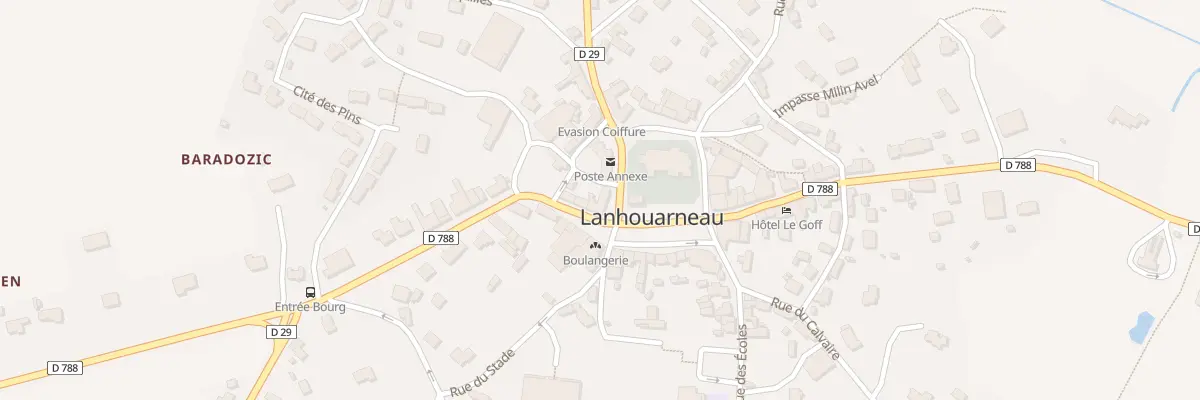 Plan du 78 Pl de la Mairie à Lanhouarneau