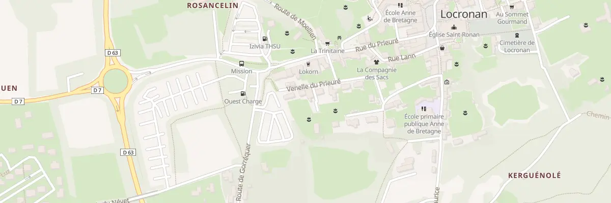 Plan du 5 Ven du Prieuré à Locronan