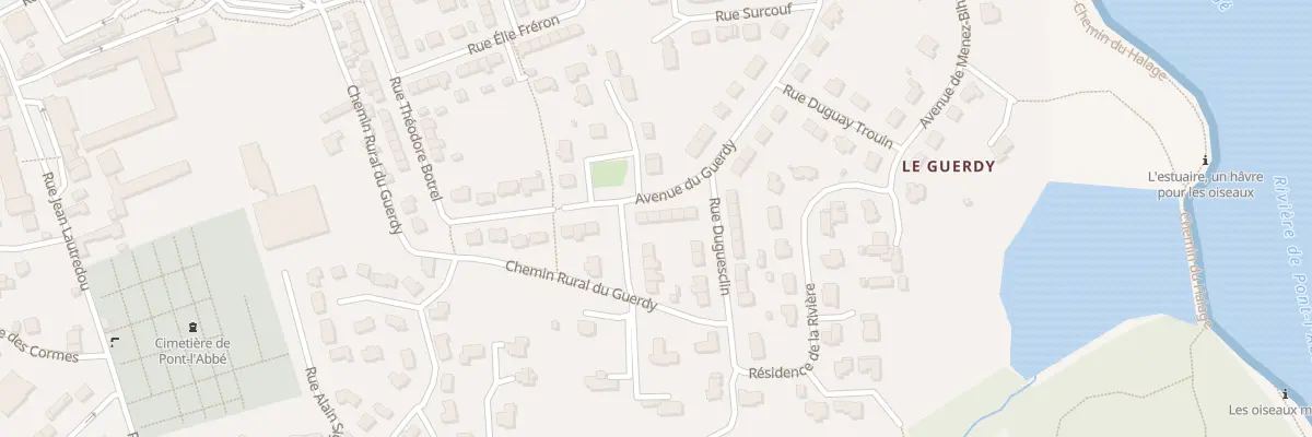 Plan du 21 Av du Guerdy à Pont-l’Abbé
