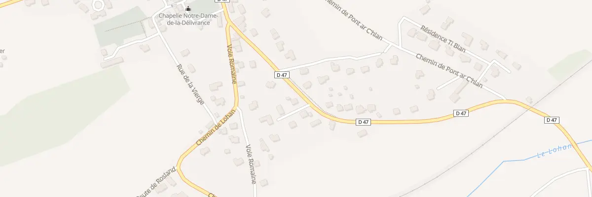 Plan du 22 Rte de Hanvec à Irvillac