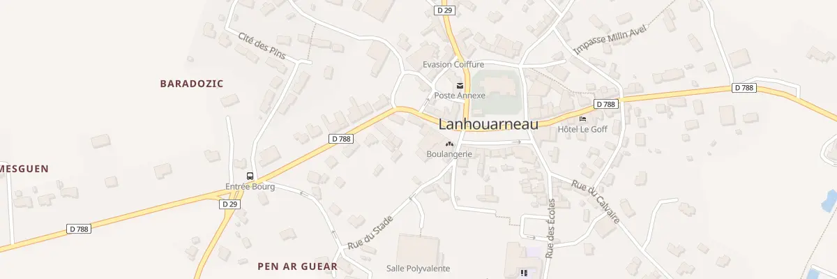 Plan du 5B Rue du Général de Gaulle à Lanhouarneau