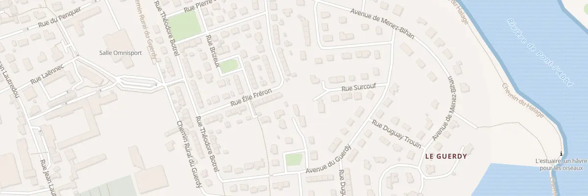 Plan du 25B Rue Elie Fréron à Pont-l’Abbé