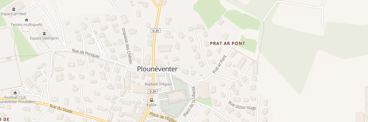 Plan du 5 Rue de la Liberté à Plounéventer