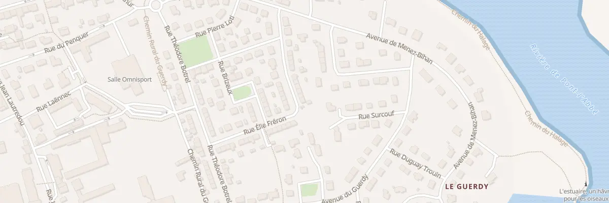 Plan du 25 Rue Elie Fréron à Pont-l’Abbé