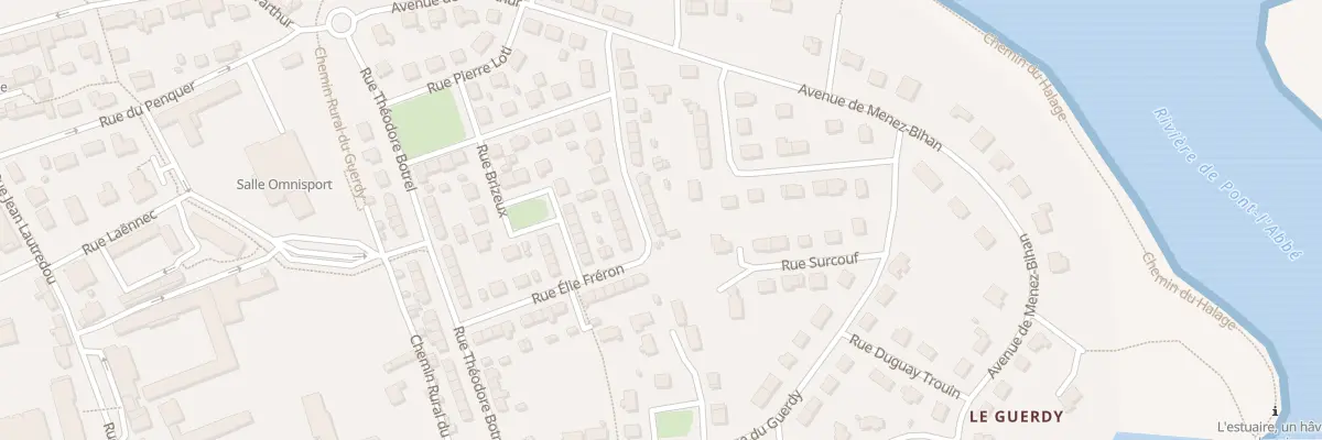 Plan du 23 Rue Elie Fréron à Pont-l’Abbé