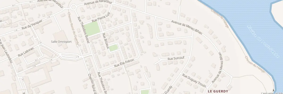 Plan du 21 Rue Elie Fréron à Pont-l’Abbé