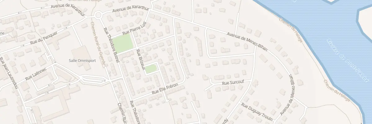 Plan du 17 Rue Elie Fréron à Pont-l’Abbé