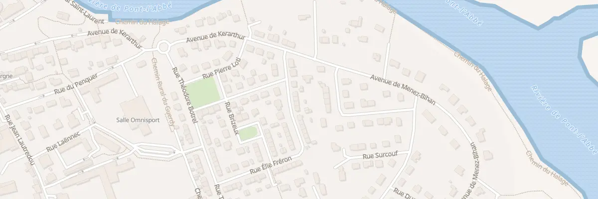 Plan du 9 Rue Elie Fréron à Pont-l’Abbé