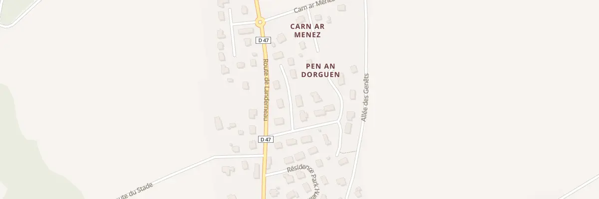 Plan du 13 Cité de Pen Ar Dorguen à Irvillac