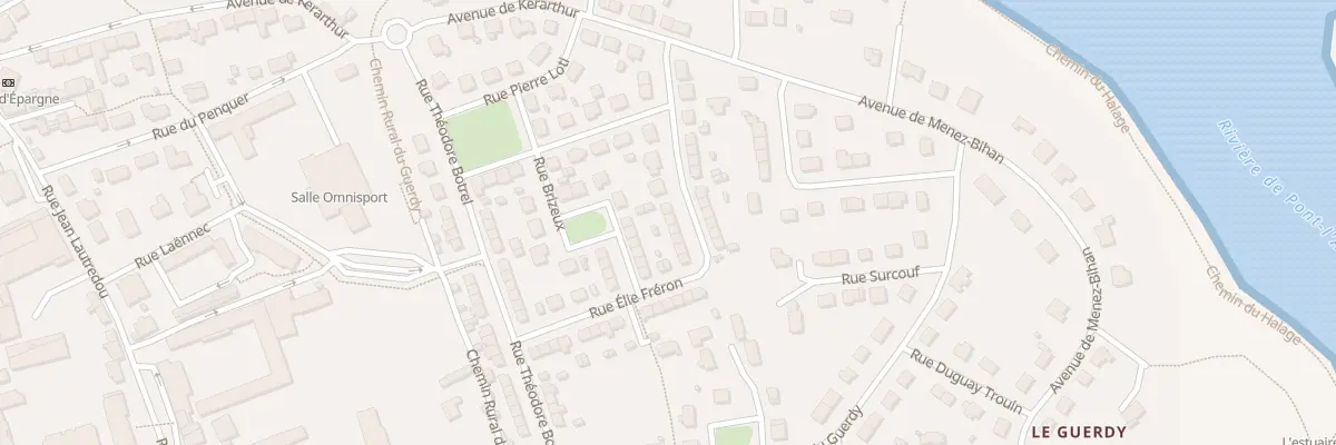 Plan du 12 Rue Elie Fréron à Pont-l’Abbé