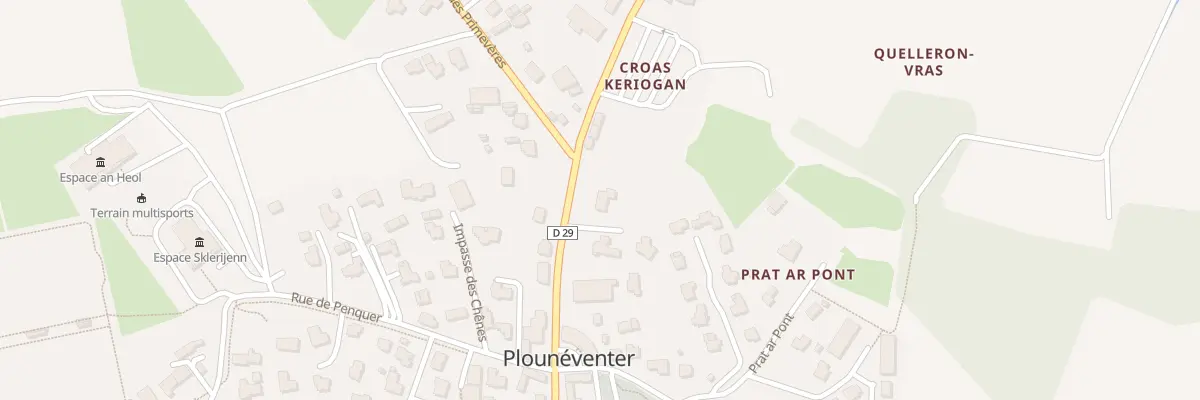 Plan du 1 Imp des Lilas à Plounéventer