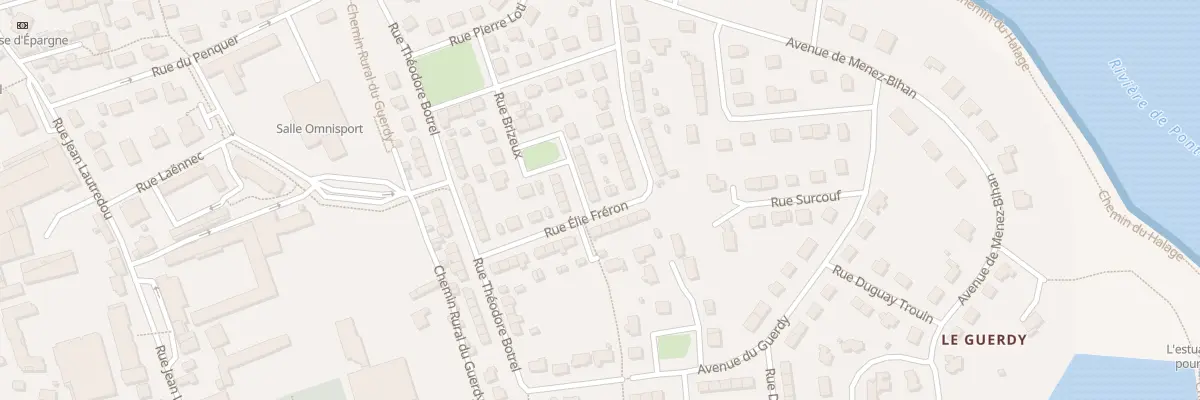 Plan du 22 Rue Elie Fréron à Pont-l’Abbé