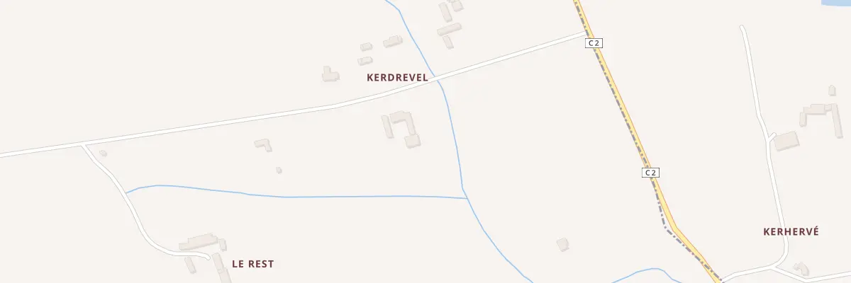 Plan du 5282 Kerdrével à Plobannalec-Lesconil
