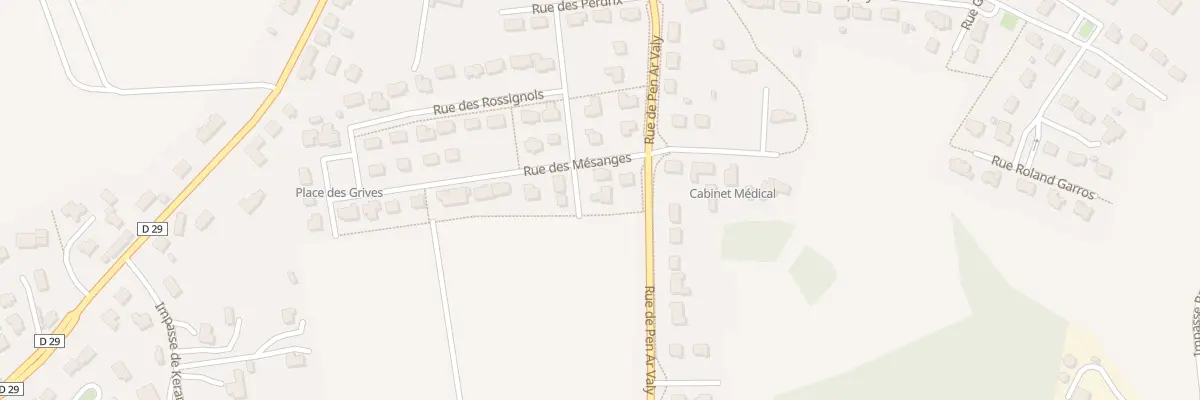 Plan du 7 Rue des Alouettes à Plounéventer