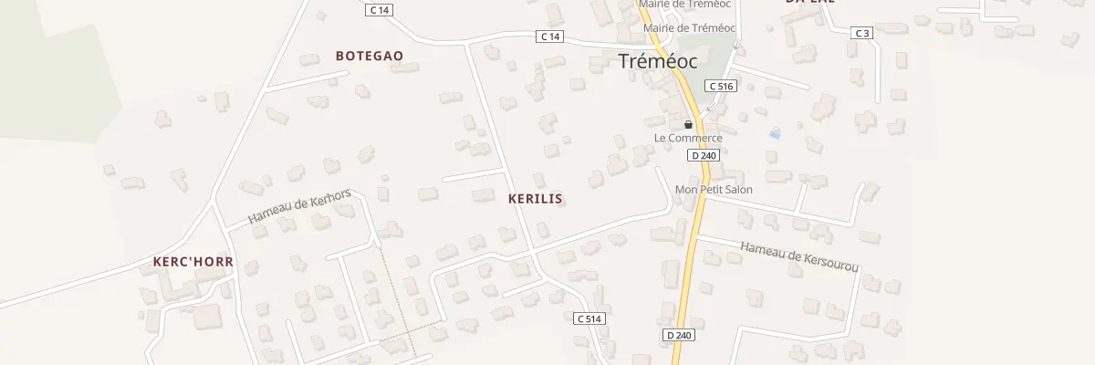 Plan du 9 Rue de Kérilis à Tréméoc