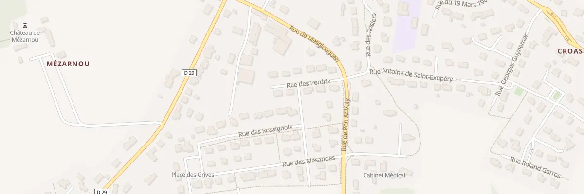 Plan du 7 Rue des Perdrix à Plounéventer