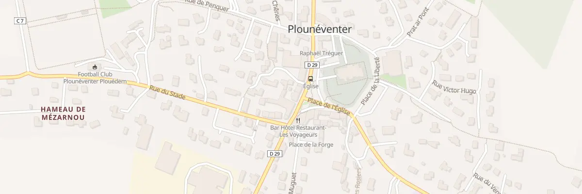Plan du 94 Pl de l’Eglise à Plounéventer