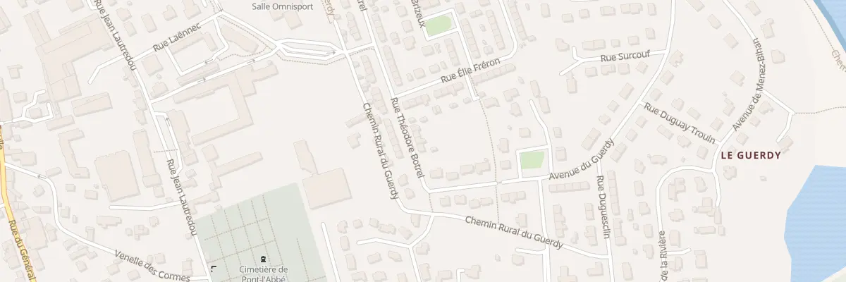 Plan du 27 Rue Théodore Botrel à Pont-l’Abbé