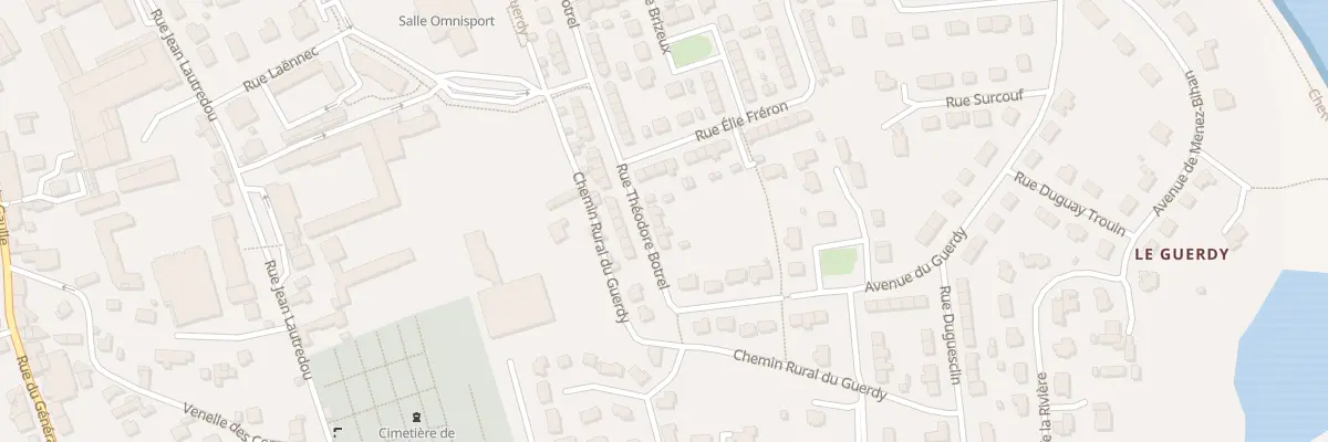 Plan du 25 Rue Théodore Botrel à Pont-l’Abbé