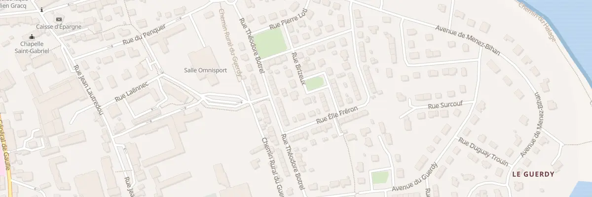 Plan du 6 Rue Brizeux à Pont-l’Abbé