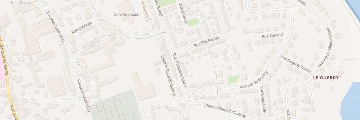 Plan du 21 Rue Théodore Botrel à Pont-l’Abbé