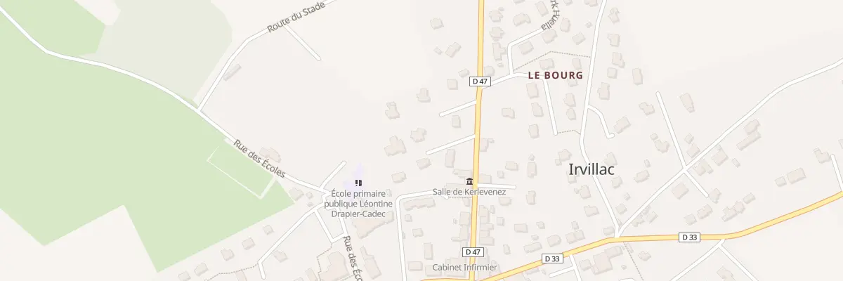 Plan du 21B Rte de Landerneau à Irvillac