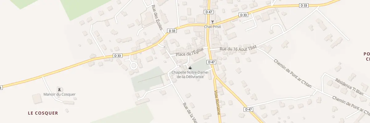 Plan du 2 Rue de la Chapelle à Irvillac