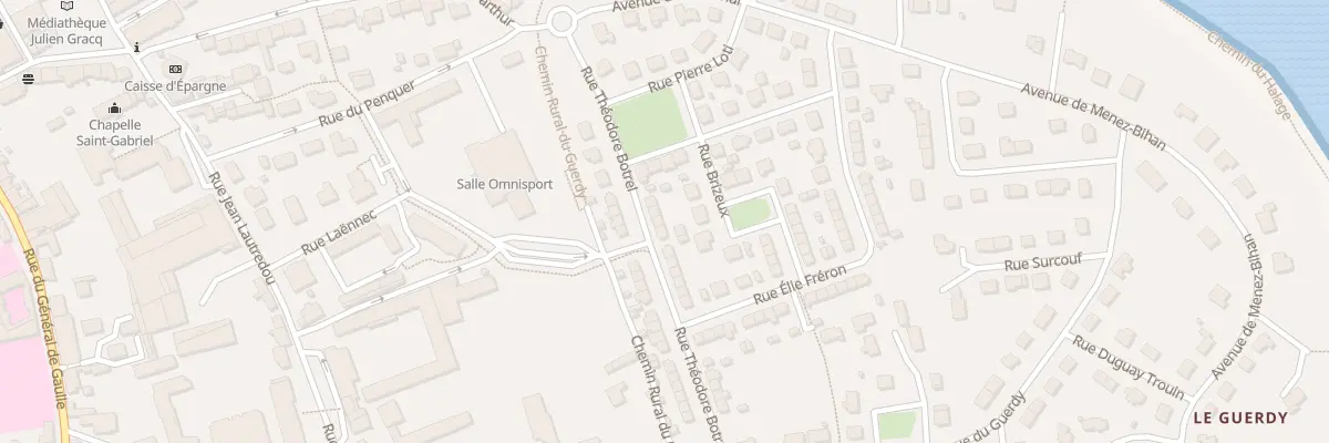 Plan du 7 Rue Théodore Botrel à Pont-l’Abbé