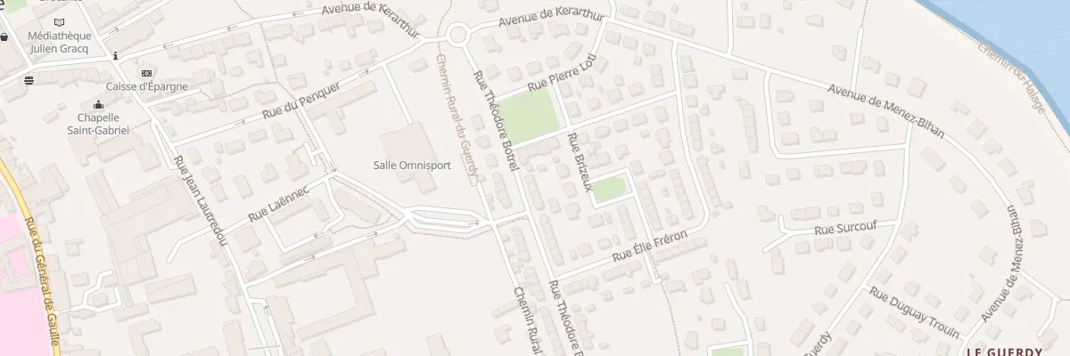 Plan du 3 Rue Théodore Botrel à Pont-l’Abbé