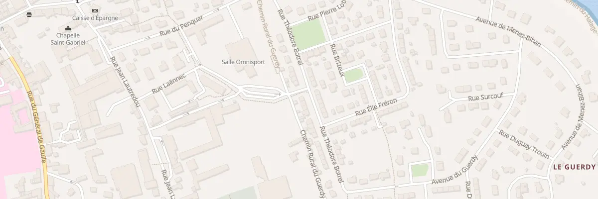 Plan du 16 Rue Théodore Botrel à Pont-l’Abbé
