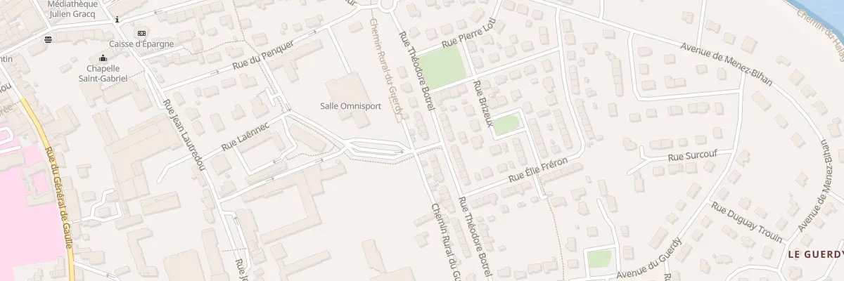 Plan du 14 Rue Théodore Botrel à Pont-l’Abbé