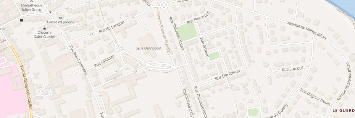 Plan du 12 Rue Théodore Botrel à Pont-l’Abbé
