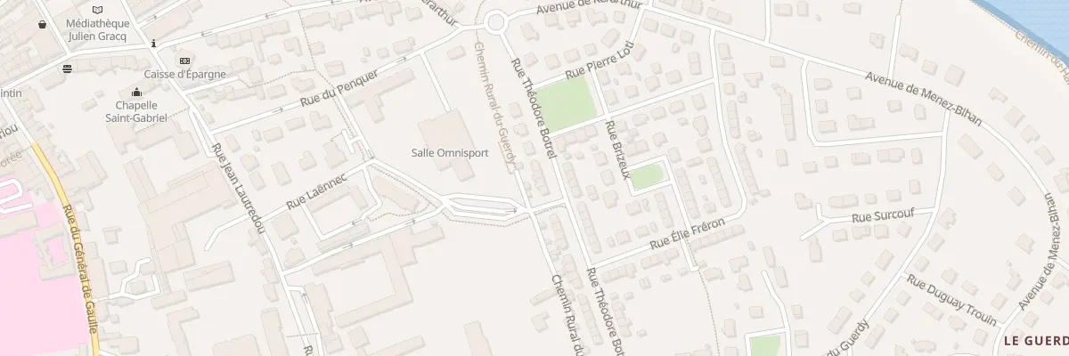 Plan du 10 Rue Théodore Botrel à Pont-l’Abbé