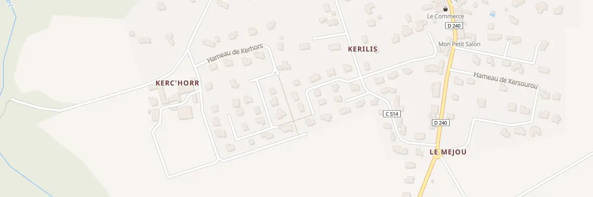Plan du 10 Ham de Kérilis à Tréméoc
