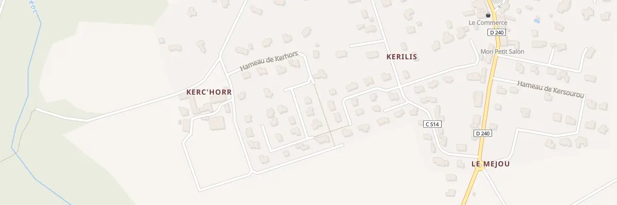 Plan du 11 Kerhor à Tréméoc