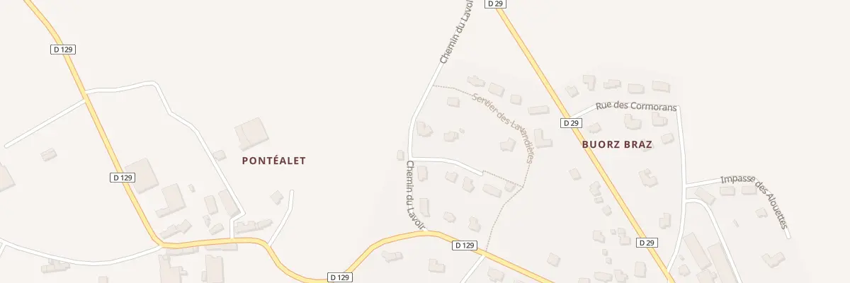 Plan du 84 Chem du Lavoir à Lanhouarneau