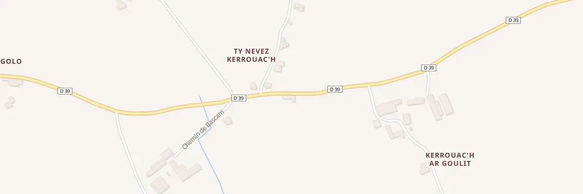 Plan du 2 Rte du Juch à Plogonnec