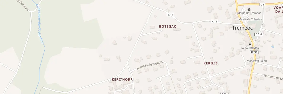 Plan du 1 Imp de Botegao à Tréméoc