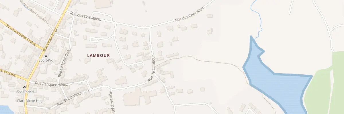 Plan du 58B Rue de Lambour à Pont-l’Abbé