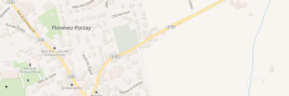 Plan du 15 Rue de l’Argoat à Plonévez-Porzay