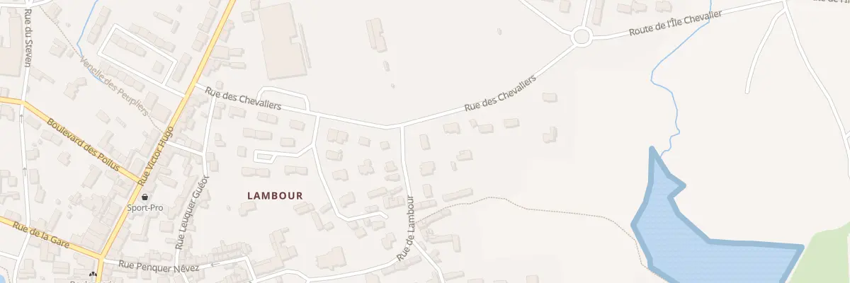 Plan du 66 Rue de Lambour à Pont-l’Abbé