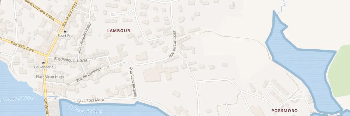 Plan du 42 Rue de Lambour à Pont-l’Abbé