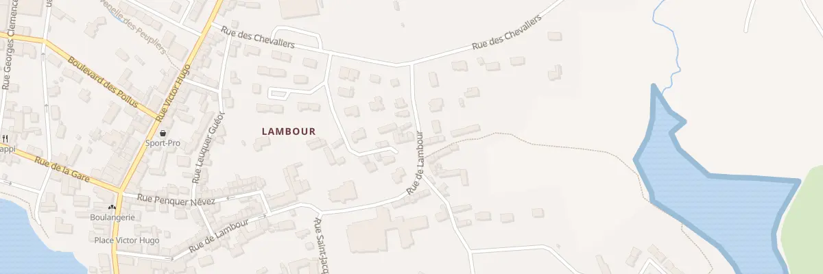 Plan du 47 Rue de Lambour à Pont-l’Abbé