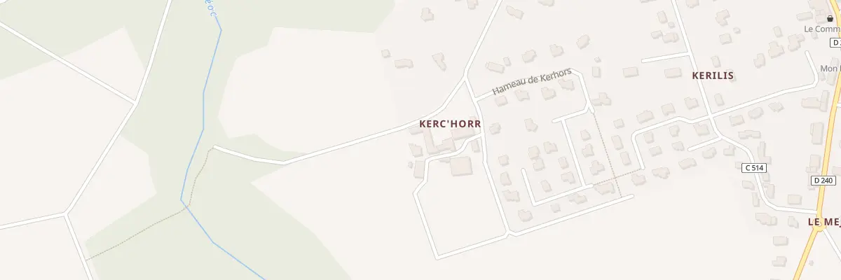 Plan du 157 Kerhor à Tréméoc