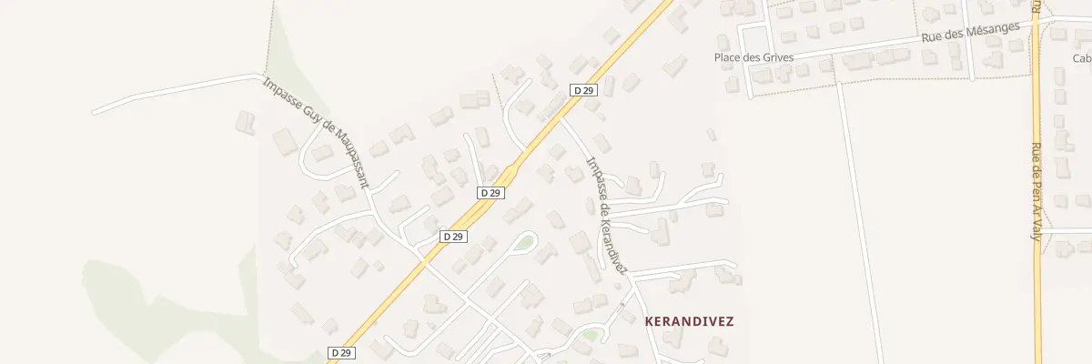 Plan du 17 Rue de Kerjean à Plounéventer