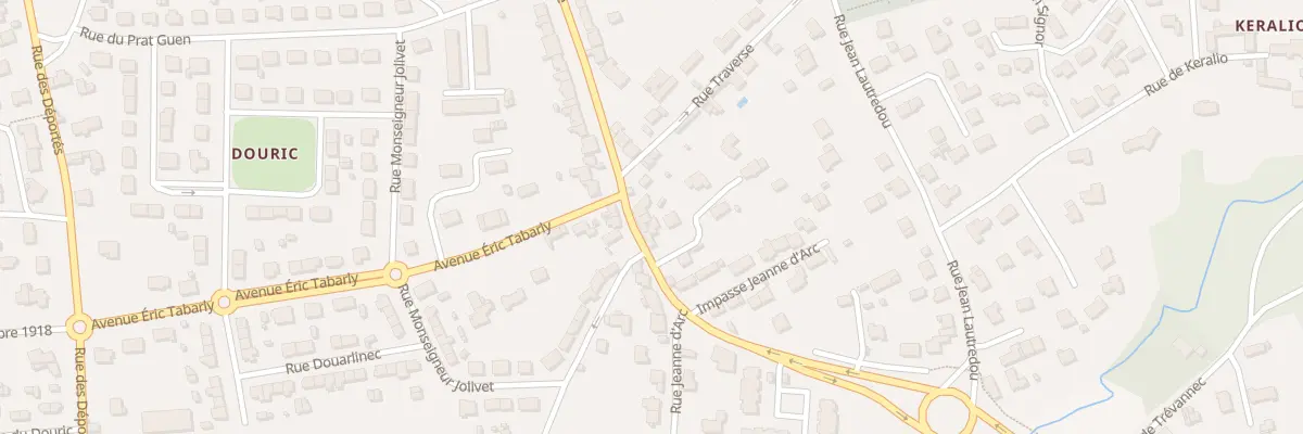 Plan du 107 Rue du Gen de Gaulle à Pont-l’Abbé