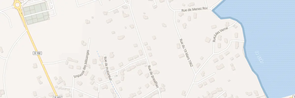 Plan du 12 Rue de Bresehan à Plobannalec-Lesconil