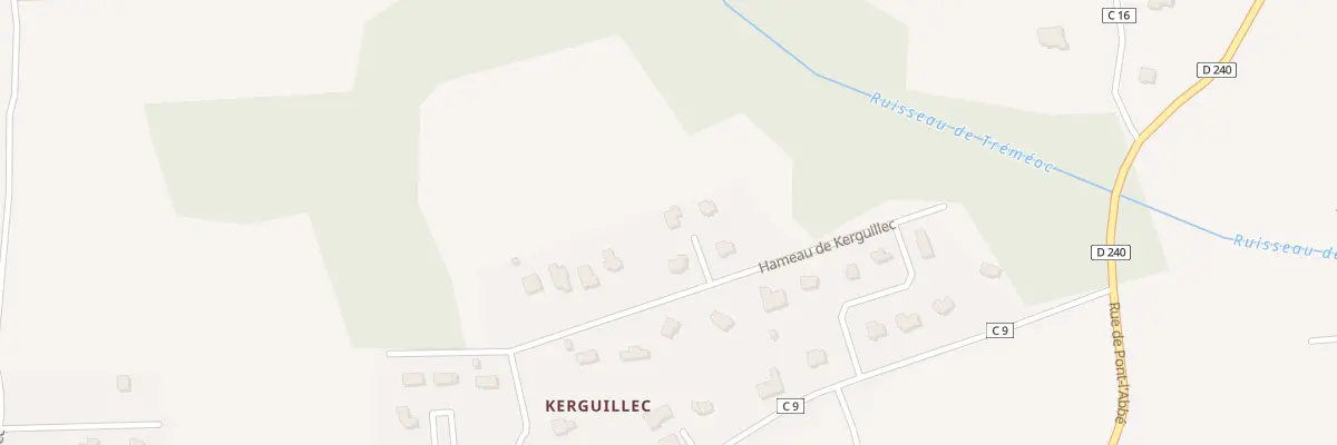 Plan du 17 Ham de Kerguillec à Tréméoc