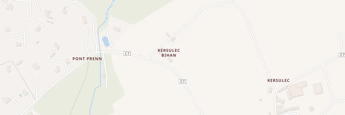 Plan du 78A Kersulec Bihan à Saint-Urbain
